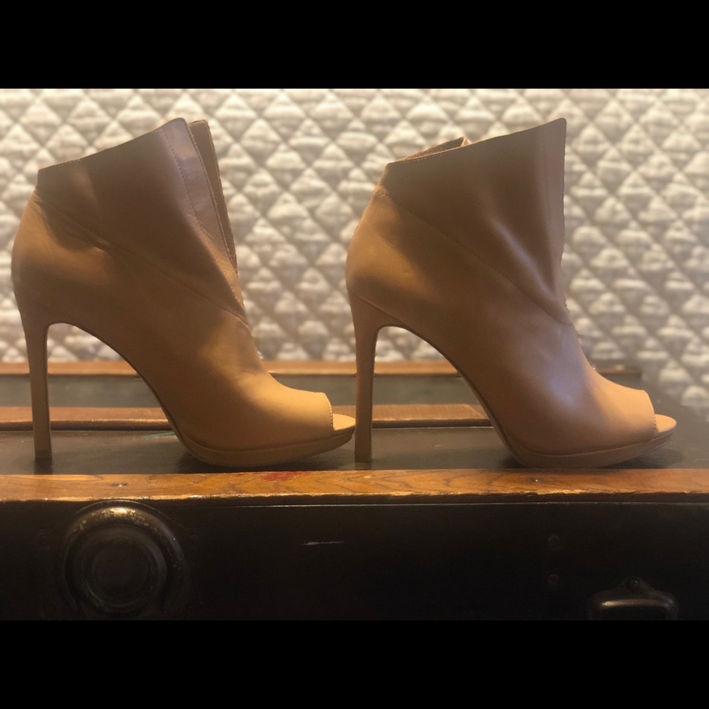 Vince Camuto open toe booties 9